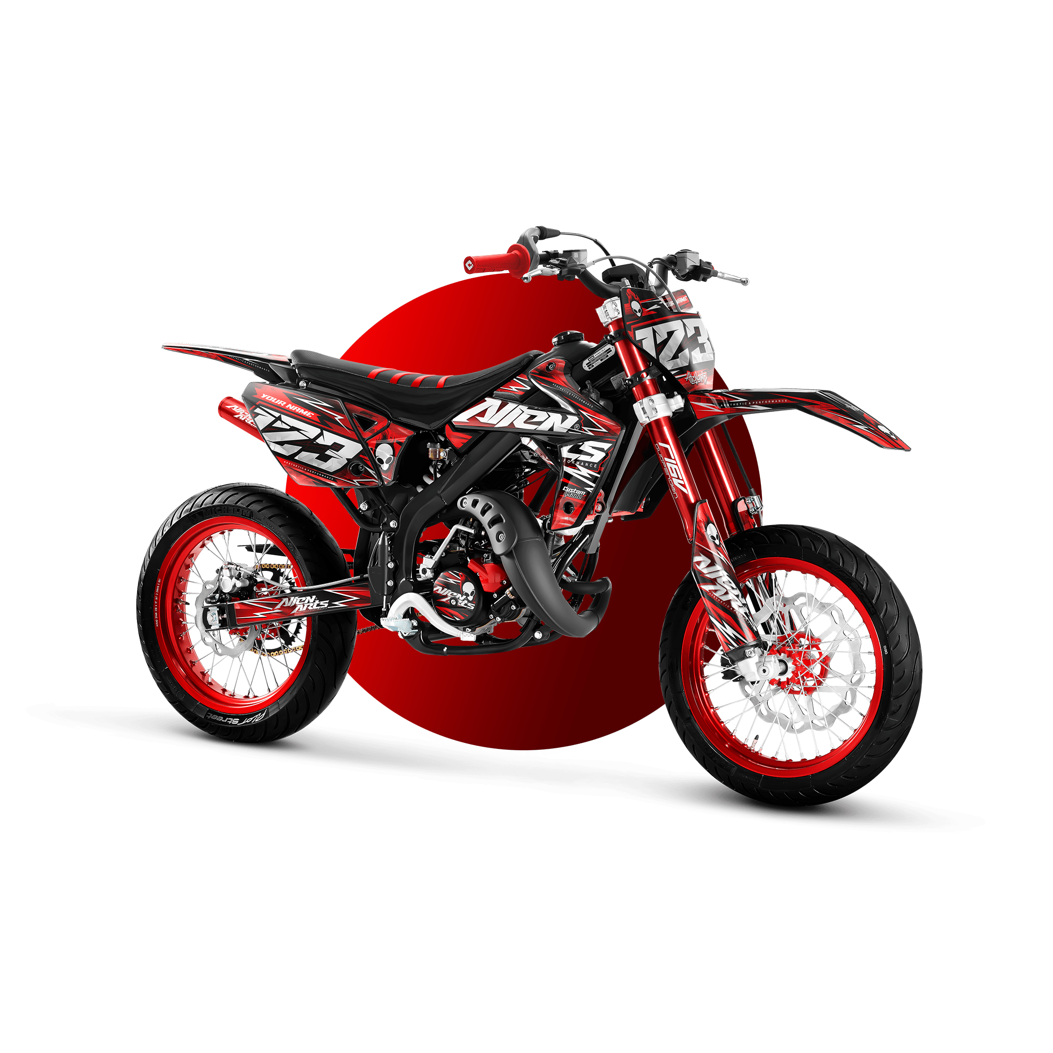 Grafik-kit Motorrad 50cc | Maßgeschneidert