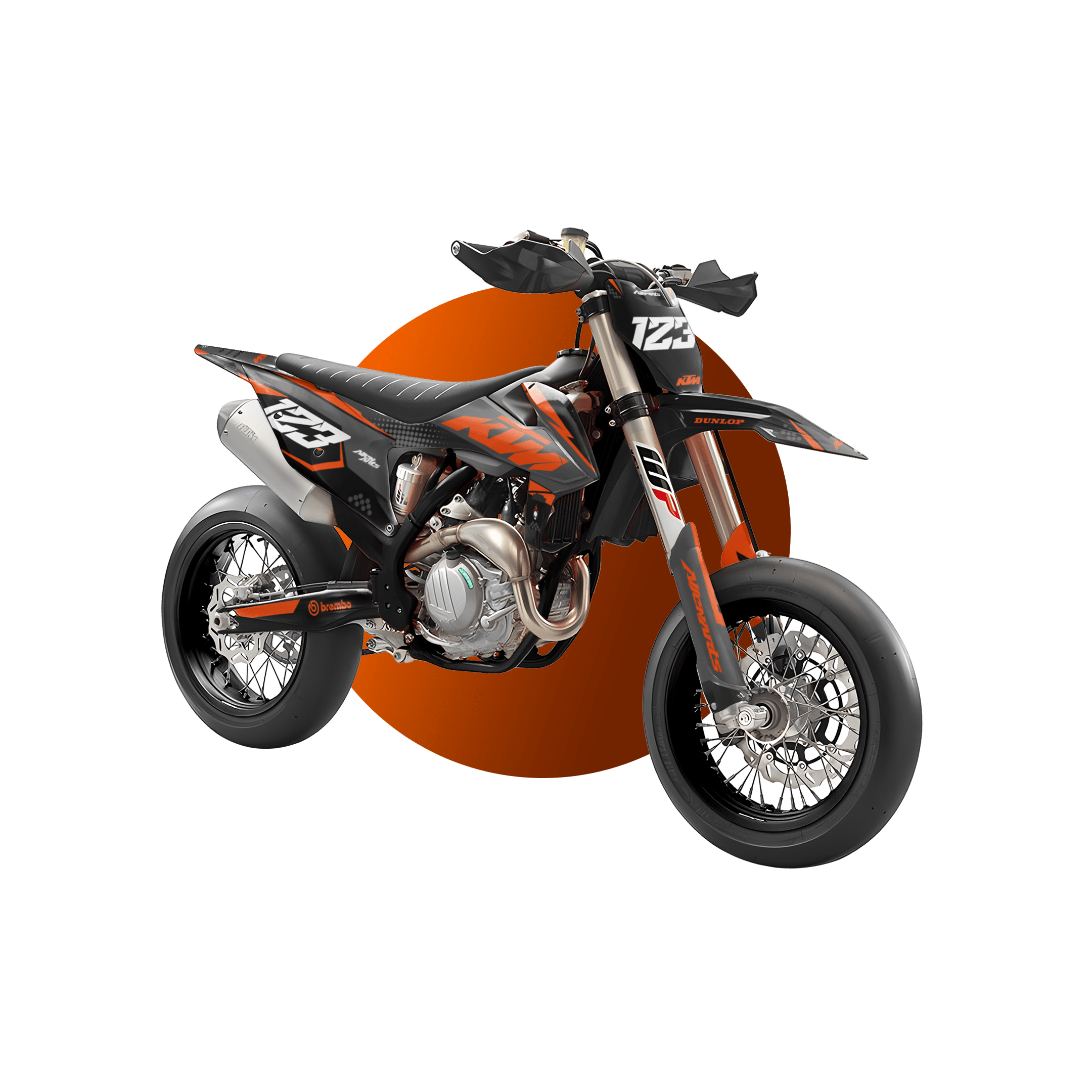 Grafik-kit Supermotard | Maßgeschneidert